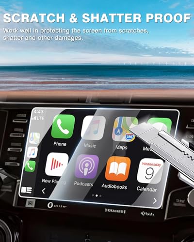 Karltys [Upgrade 2PCS 2020~2024 Toyota 4Runner 8-Inch Screen Protector [No Glare & Fingerprint] for HD Touchscreen 9H Tempered Glass Ultra Clear Radio Screen Cover - size: 2020~2024 Toyota 4Runner 8-Inch