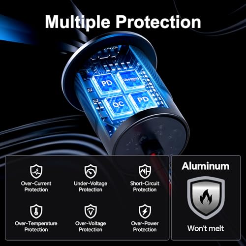 78W 12V USB Outlet with Silver Ring, Aluminum Car USB C Socket - color: 1Pcs