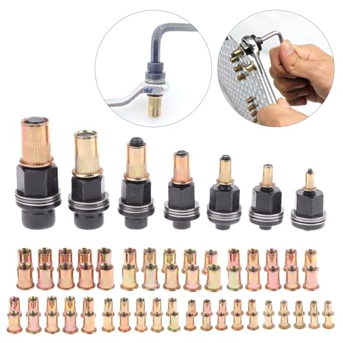 11Pcs/Set M3 M4 M5 M6 M8 M10 M12 Hand Manual Riveter Nut Adapter Tool for Home Renovations and Auto Repair - size: A5