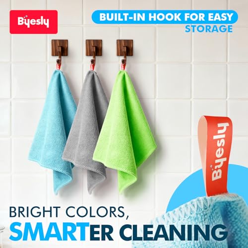 12-Pack Microfiber Cleaning Cloth, 11.5x11.5 Microfiber Towels for Cars, Dishes & House, for Detailers, Chefs & Efficient Home | Scratch-Free, Lint-Free, Ultra Absorbent(Blue/Green/Grey) - color: Green/Grey/Blue