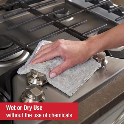 Rubbermaid Microfiber Cloth Towels 14"x14" Non-Scratch Reusable/Washable for Cleaning/Wiping/Polishing for Home/Kitchen/Car,(Pack of 48) - size: 48-Pack
