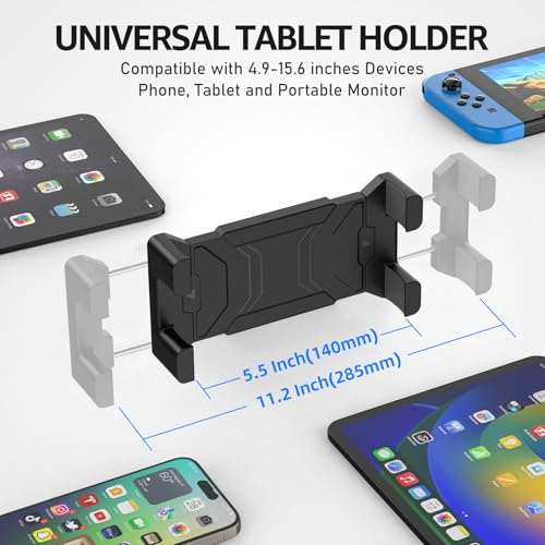 Urmust Tablet Wall Mount Holder for iPad, 4.7-15.6" - size: 2 Arm Pro-Up to 15.6"