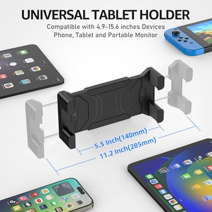 Urmust Tablet Wall Mount Holder for iPad, 4.7-15.6" - size: 2 Arm Pro-Up to 15.6"