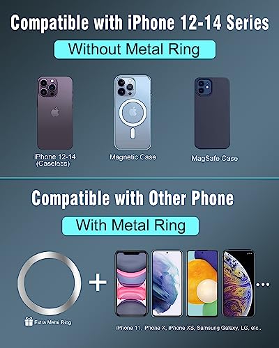 Car Vent Phone Mount - Magnetic Phone Holder for Car, Very Strong Magnet, Upgrade Twist Lock AC Mount, Compatible with MagSafe, iPhone, Galaxy, Pixel & Other Smartphones, 360 Adjustable - color: Twist Lock