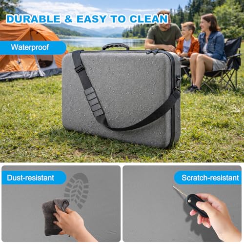 Starlink Gen 3 Case for Travel, RV and Outdoor Protection Waterproof EVA Carrying Case Dust-Tight Crush-Resistant with Custom Internal Partitions Dark Grey - color: Dark Grey