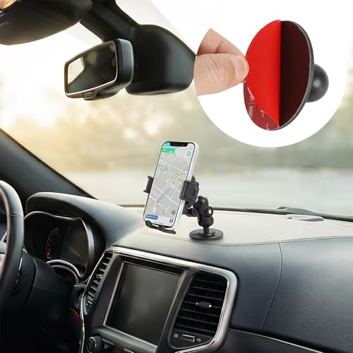 1" Ball Adhesive Base Compatible with RAM Mounts B Size Double Socket Arm, Flexible Adhesive Mount for Motorcycle Gas Tank & Car Dashboard - GPS Phone Holder Accessories - style: 1" Ball Adhesive Base