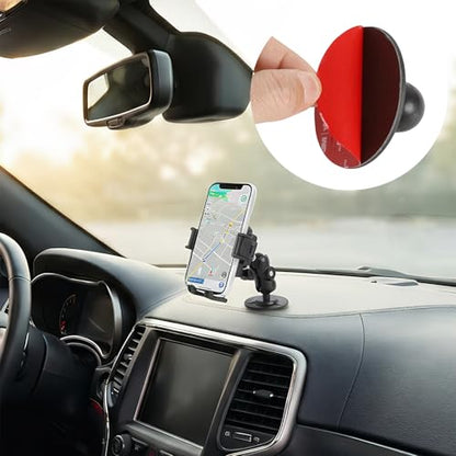 1" Ball Adhesive Base Compatible with RAM Mounts B Size Double Socket Arm, Flexible Adhesive Mount for Motorcycle Gas Tank & Car Dashboard - GPS Phone Holder Accessories - style: 1" Ball Adhesive Base