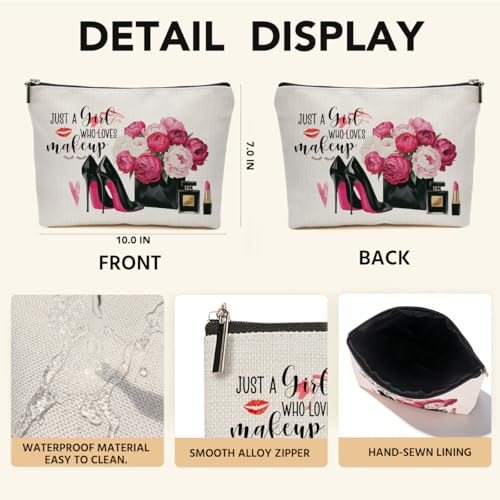 Fashion Makeup Bag, Floral High Heel Cosmetic Bags Travel Organizer Bag - color: Multicolor 0078