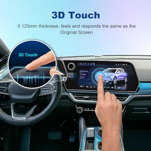 (4Pack) 2024 2025 2026 Equinox EV Screen Protector for Chevy Equinox EV (17.7In Navi+11In Dash) (LT/RS), 2025 2026 Chevy Equinox EV Accessories Touch Sensitive Ultra HD Protective Film - color: Equinox EV (17.7In+11In)