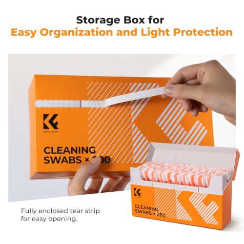K&F CONCEPT 200 Foam Cleaning Swabs,for Electronics,Camera,Deep Cleaning - size: 200PCS