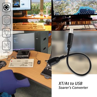 XTPTFABS 5Pin DIN to USB Converter(Soarer's Converter),Plug-and-Play,1Pc