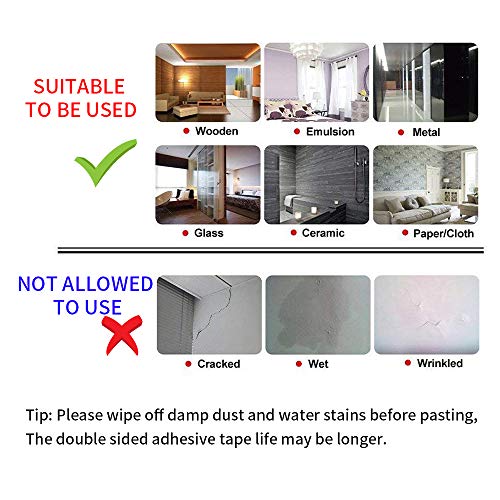 Kaisiking 2mm/ 3mm/ 5mm/10mm x 25M Clear Heat Resistant Double Sided Tape - size: 4pcs (2mm+3mm+5mm+10mm)