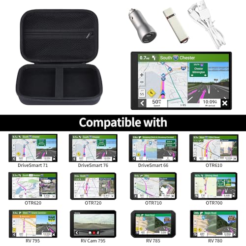 GPS Case for 6-7 Inch Car GPS Navigator, Compatible with DriveSmart 71/76/66 dezl OTR610/620/720/710/700 RV 795/Cam 795/785/780 - size: GPS Case for 6-7 Inch