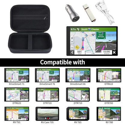 GPS Case for 6-7 Inch Car GPS Navigator, Compatible with DriveSmart 71/76/66 dezl OTR610/620/720/710/700 RV 795/Cam 795/785/780 - size: GPS Case for 6-7 Inch