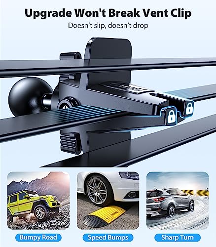 VICSEED for MagSafe Car Mount [Upgraded Strongest Magnet Power] Magnetic Phone Holder for Car Vent 360 Adjustable Magnetic Car Phone Holder Mount for iPhone 17 Pro Max 16 15 14 13 12 Plus Mini - color: Black