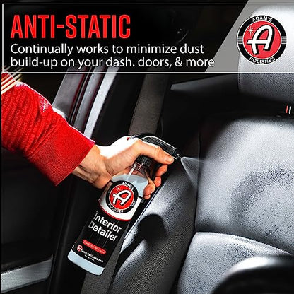 Adam's Interior Detailer (5 Gallon) - Total Car Interior Cleaner, Protectant & Dressing, Leather Conditioner, UV Protection Vinyl, Dashboard, Screen, Seat Cleaner & More