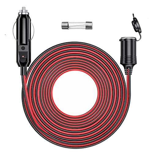 12V/24V Heavy Duty Cigarette Lighter Extension Cord 26.1FT 16AWG 15A - size: 26.1FT