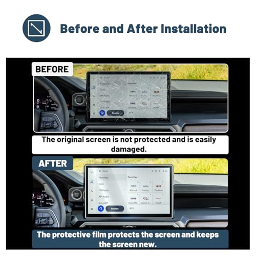 Ruiya Screen Protector for Toyota Tacoma 14" Display Touchscreen Plastic Nano Films Compatible with 2024 2025 2026 Toyota Tacoma Accessories(2Packs) - color: 2024+ Toyota Tacoma 14" Nano