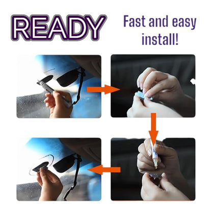Ready Rearview Mirror Superior Bond Adhesive, Fast Easy Installation, 15min Full Cure, Durable Long Lasting Metal & Glass Bond for All Season Weather