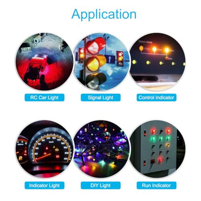 Chanzon 20pcs Pre-Wired 3mm Green Flashing LED Diodes + 20pcs LED Holders - color: Green Single Flash, size: 3mm