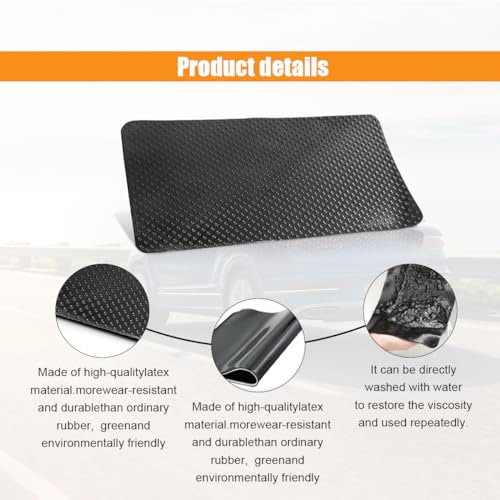 GLSOWEE Car Dashboard Anti-Slip Mat, 10.6"×5.9" Non-Slip Adhesive Pad, Dot - color: Dot