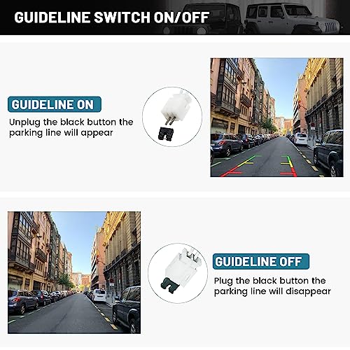 EWAY Classic 3.0 Adjustable Spare Tire Backup Camera for Jeep Wrangler JK JKU Rubicon Sahara Sport Unlimited 2007-2018, Heavy-Duty Metal Housing Rear View Reverse Parking Off-Road Wheel Mount Camera