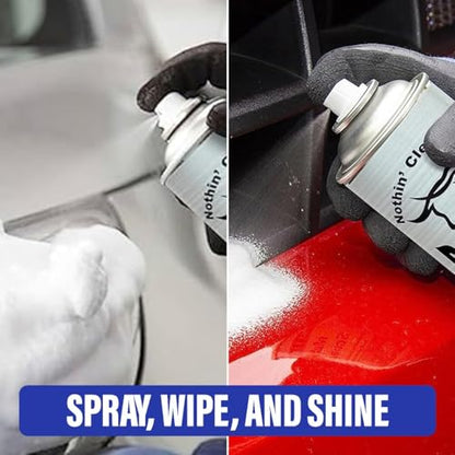 BullSnot! VizABull Glass Cleaner Foam Spray, Streak-Free for Car Windshield, Mirror, Window Cleaning - Heavy Duty for Auto Exterior - Ammonia-Free, No Drip, Quick Dry - 19 Fl Oz, 1 Can