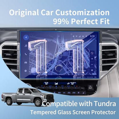 New for Toyota 2026 Tundra Limited 14-Inch Screen Protector Tempered Glass - color: for 23-26 Toyota Tunder 14 Blue