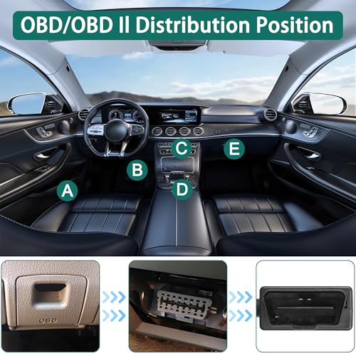 MEIRIYFA OBD OBD2 Power Cable for Dash Camera OBD to Mini USB Right Angle Hardwire Charger 90° Degree Wire Cord,12V-24V to 5V 3A 24 Hours Surveillance/Acc Mode with Switch Button (Mini USB) - style: Mini USB