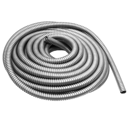 3/4 inch x50ft Flexible Electrical Conduit - Galvanized Steel Greenfield Flex Metal Conduit for Exposed Wiring, AC Connections & Industrial Cable Protection - size: 3/4 inch x50ft
