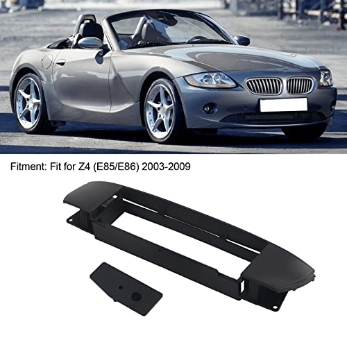 1Din Radio Fascia Dash Plate Frame for BMW Z4 (E85/E86) 2003–2009 – ABS Stereo Trim Kit with Dust-Seal Fit and Tool-Free Installation Stylish Convinient