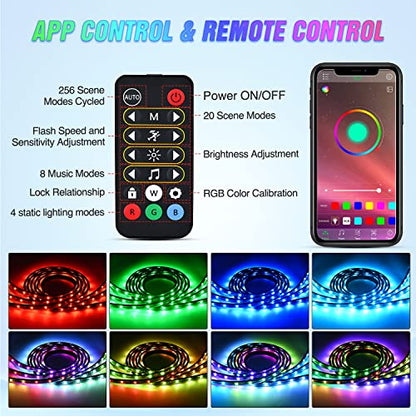 Nilight Truck Bed Light Strip RGB-IC LED Bar 3PCS 60 inch Cargo Lighting - color: RGBIC