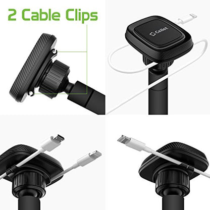 Cellet Suction Cup Dashboard and Windshield Mount Phone Cradle, Magnetic Phone Holder, Desk Mount with Flexible Goose Neck Compatible with iPhones Samsung Galaxy, Note, Motorola Moto, Google Pixel - style: GOOSENECK MAGNETIC HOLDER DASH/WINDOW
