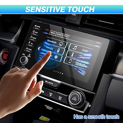 Autorder Custom Fit for Screen Protector 2019-2021 Honda Civic LX EX Touring Si EX-L 4 Buttons Tempered Glass 9H Navigation Touchscreen Protective Film - size: 2019-2021 Civic