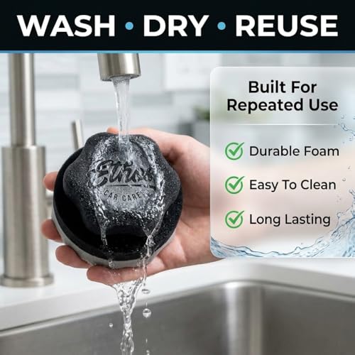 Tire Shine Applicator - Tire Shine Car Detailing Foam Sponge Tool - Tire Cleaner and Shine Tire Foam - Tire Shine Brush Car Cleaning Supplies (4 Pack) - size: 4 Pack