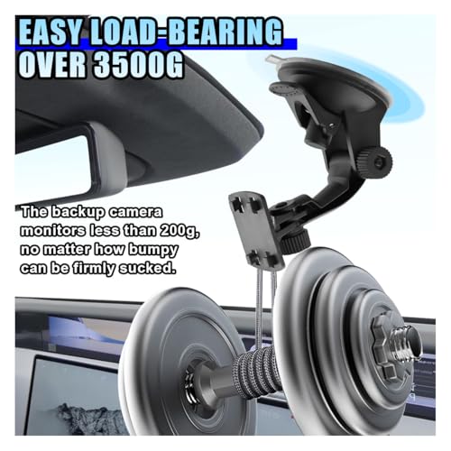 Windshield Mount for 4.3"/5" Backup Camera Display Monitor - Rear View Camera Screen Mounting Bracket with Suction Cup - Car Play Screen Reverse Cameras Monitor Mount for Cars (2PCS) - size: 2PCS