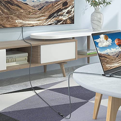 UseBean 40Gbps USB C Extension Cable 2FT, Right Angle USB 4 Extension Cable - color: Gray, size: 2ft