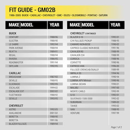 Scosche GM02B Car Stereo Wiring Harness Compatible with Select Non-Amplified 1986-2005 General Motors Vehicles - Check Vehicle List in Images to Verify Your Model - style: Wire Harness Only