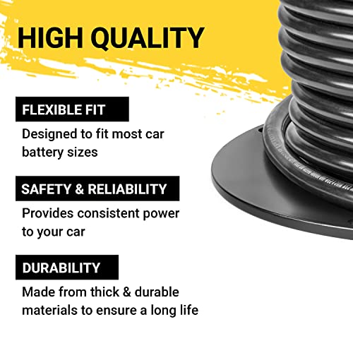 Spartan Power Battery Cable, 100% Pure Copper Wire, Automotive, Inverter, MPPT, Car Audio Speaker Amp Stereo, RV Trailer, Made in USA - size: 5 Feet Black, style: 4/0 AWG
