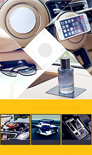4 Mounting Tabs 2.36 Inches Double Sided Clear Acrylic Adhesive Disk Round Tough Sticky Tape Perfect for Decorations, Dashboard Toys, Windshield, GPS, Tiles, Wall Pictures - size: 2.36 Inches Diameter