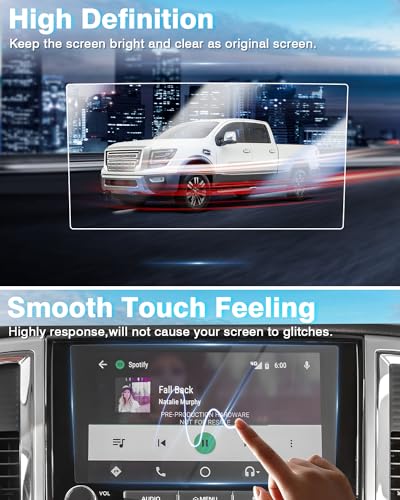 Karltys 2PC Screen Protector for Nissan Titan/Titan XD 2021-2024 9-Inch [No Glare & Fingerprint] Tempered Glass Nissan Titan/Titan XD Touchscreen Accessories - size: 9"Nissan Titan/Titan XD 2021-2024