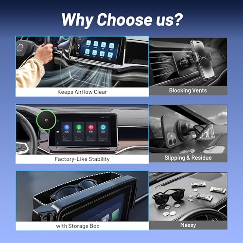 Magnetic Phone Holder for Volkswagen Atlas (2024 2025 2026, 12inch) / VW Altas Cross Sport, 15W Wireless Car Charger for iPhone & Samsung, 360 & Hands Free, with Storage Box, New Car Accessories - size: Volkswagen Atlas | 2024-2026