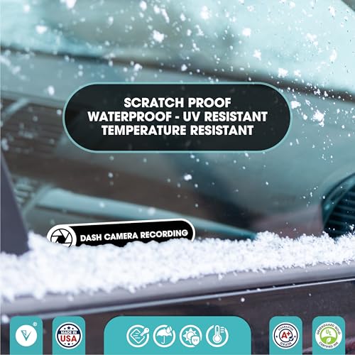 Dash Camera Recording in Car Sticker | Dash Cam Vinyl Sticker Sign | in Car Camera Recording | 2 Pack Car Window Small Sticker | Black Glossy 5x1 Inches Waterproof Sticker (Small) - size: Small