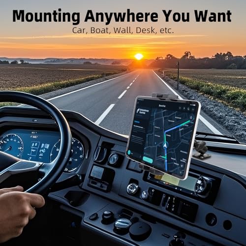 Medium Double Socket Arm with 1" Ball AMPS 4-Hole Square Plate Base, Aluminum Alloy Arm&Drill Base, Compatible with RAM Mounts 1" Ball Components, for Car Truck Boat - style: Square Base w 3.54" Arm