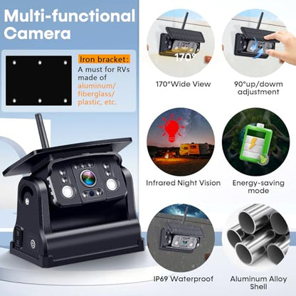 1080P Wireless Backup Camera Magnetic: 1-Min No Wiring Easy Setup & Remove
