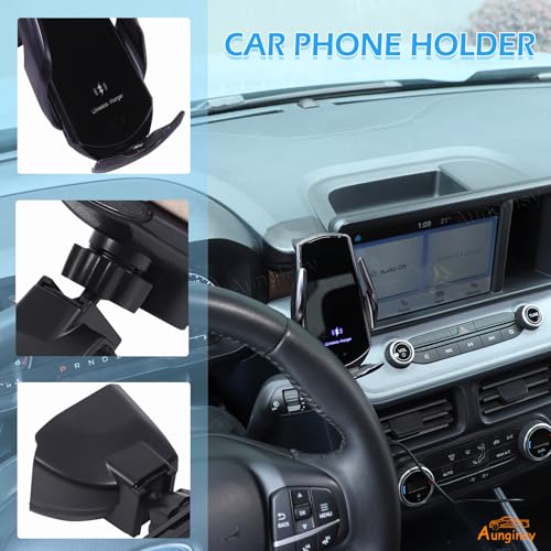 Car Mobile Phone Holder Compatible with Ford Maverick 2022-2025 Center Console Multimedia Display Left Side Panel Cell Phone Mount Dashboard Vent Clip Bracket Universal Phones Navigation Accessories - style: Style D