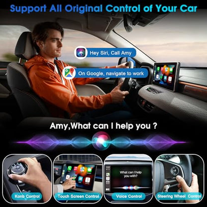 Wireless Carplay Adapter for Apple iPhone Converts Wired to Wireless Carplay Dongle Plug & Play Low Latency Car Play Adapter Mini Car Play Dongle for iOS 10+ Fit for Cars USB A/C (Dark Gray) - color: Dark Grey