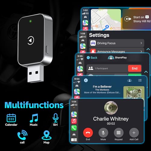 Wireless CarPlay Adapter for iPhone USB C/A