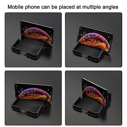 Tumecos Car Dashboard Anti-Slip Mat, Universal Non-Slip Phone Holder Pad for Car, Anti-Skid Grip Mat, Dashboard Phone Mount for Most Vehicles - style: Style A