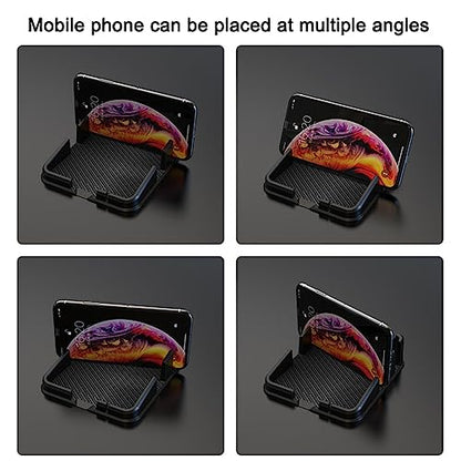 Tumecos Car Dashboard Anti-Slip Mat, Universal Non-Slip Phone Holder Pad for Car, Anti-Skid Grip Mat, Dashboard Phone Mount for Most Vehicles - style: Style A